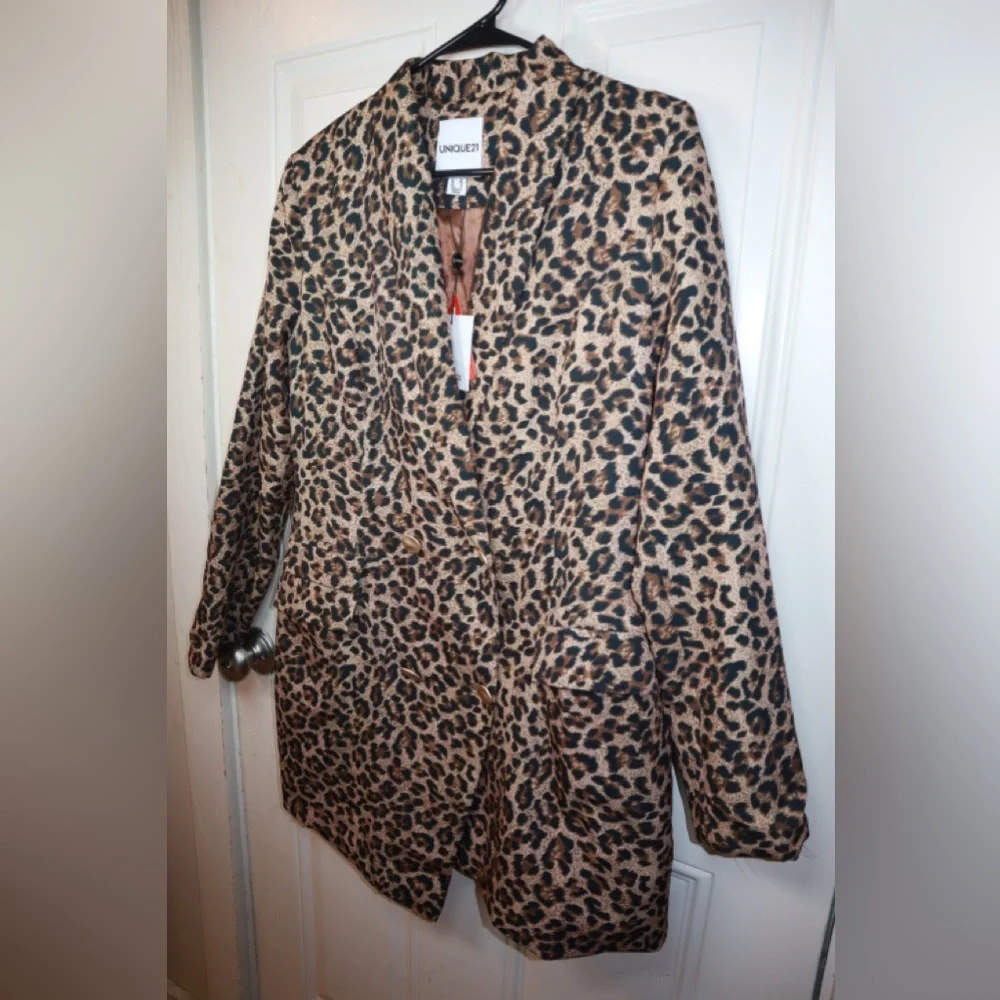 NWT UNIQUE 21 Leopard Blazer Dress SIZE 8 - Picture 2 of 3